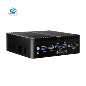 HelorPC Lüfter loser Mini-PC Computer Ce-leron 2955U Dual LAN Win7 Nuc Desktop 2 * H-D 2 * COM Office PC DDR3 RAM HDD HTPC