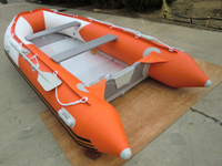 Bateau ponton gonflable avec moteur électrique