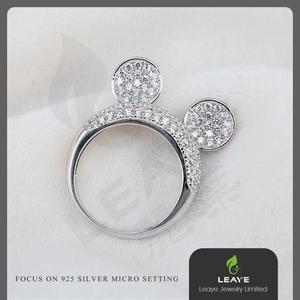 Bisutería italiana Lindo Del Ratón de <span class=keywords><strong>Mikey</strong></span> Joyería de Plata Para Las Mujeres - Product Image 2