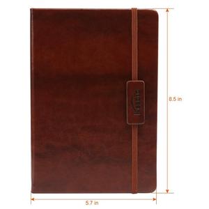 Cuaderno <span class=keywords><strong>de</strong></span> cuero <span class=keywords><strong>de</strong></span> negocios con <span class=keywords><strong>banda</strong></span> elástica A5 - Product Image 1