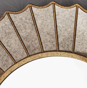 Moderne Luxe Woonkamer Meubels Glam Zon Barsten Gold Ijzeren Blad Frame Antieke Muur Spiegel Voor Thuis Decoratie - Product Image 4