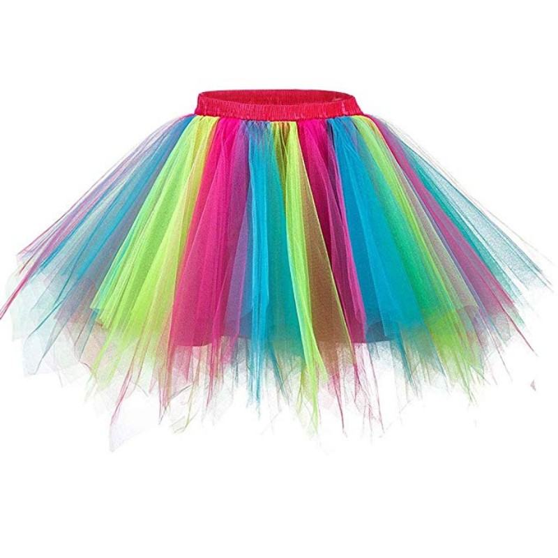 Rainbow Tutu Plus Size Tutu 5k Adult Rainbow Tutu Colorful Party