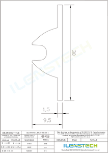 <span class=keywords><strong>30mm</strong></span> de extrusión lineal <span class=keywords><strong>fresnel</strong></span> lente para el refrigerador de iluminación/extrusión de lentes lineales soluciones - Product Image 2