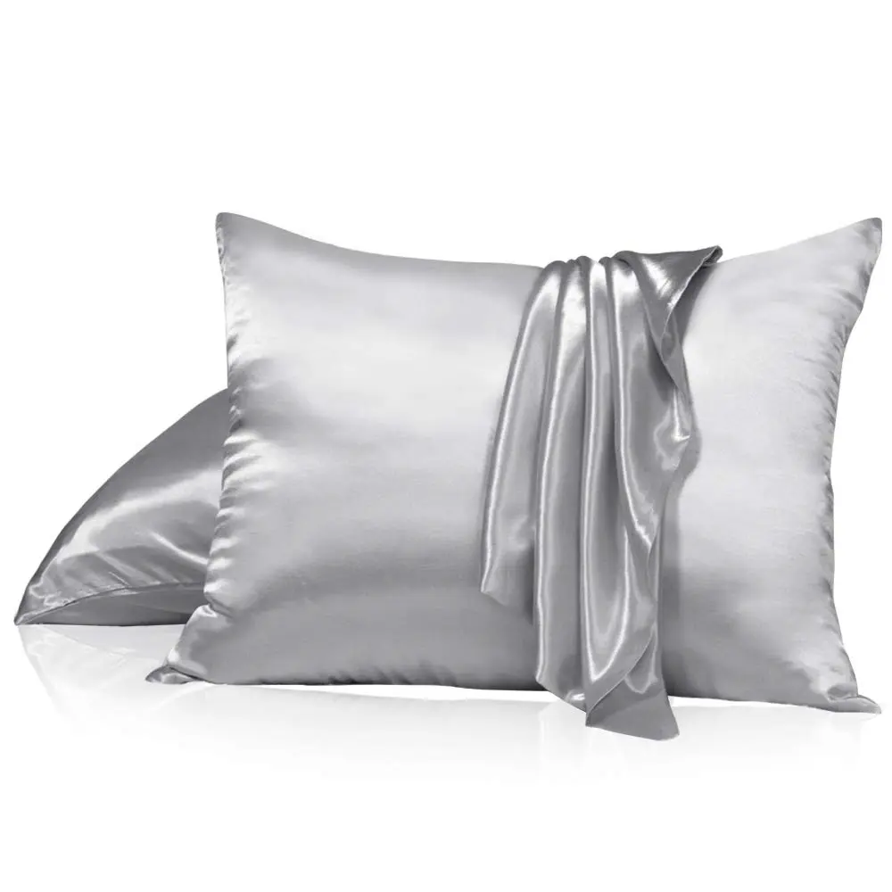 Super Soft und Breathable Satin Silk Pillowcase With Hidden Zipper Luxury Silky Pillow Case