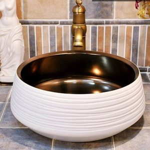 RS-1146WB <span class=keywords><strong>lavabo</strong></span> in ceramica con Design moderno in granito per uso alberghiero e appartamento - Product Image 2