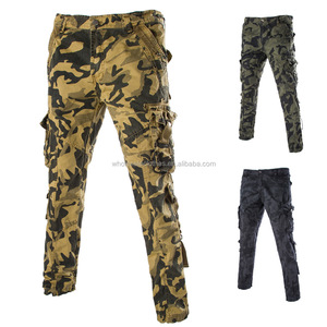 e los pantalones ocasionales del algodón para los hombres <span class=keywords><strong>de</strong></span> camuflaje pantalones <span class=keywords><strong>cargo</strong></span> pantalones largos ocasionales - Product Image 6