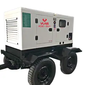Pabrik Cina merek terkenal WEICHAI/YUCHAI engine 160 kw 200 kva diesel listrik generator 200kva daya tanaman dengan trailer seluler