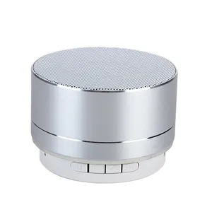 Hot Selling Colorful Small Round Mini Portable Wireless Speaker A10 Metal Fm Radio Bluetoothes Speaker