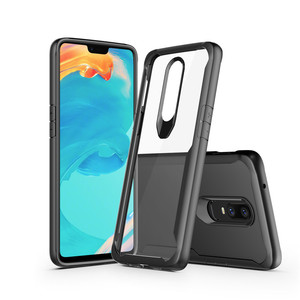 Saiboro Penutup Ponsel Transparan Bening Tpu Pc Hibrid untuk Casing Oneplus 6T, Casing Bening Tinggi Untuk Cover Belakang One Plus 6T