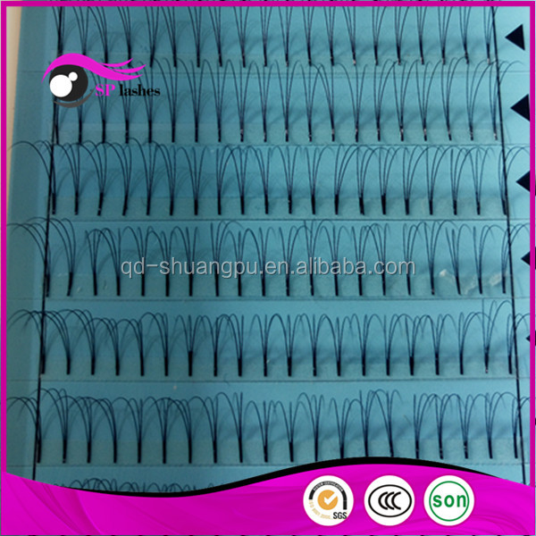 En gros Propre Marque Premade Fans Extensions de Cils 0.07 Cils Volume Faux Cils