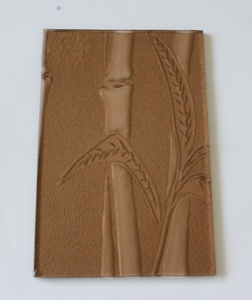 Verre à motif de fil d'or brun foncé de 4 mm pour mur-rideau, utilisation solaire, salle de bain - Étanche, écologique - Product Image 6