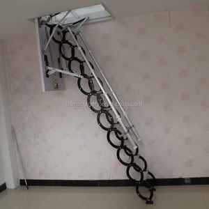 现代设计室内阁楼折叠伸缩梯高品质产品出口迪拜 - Product Image 3