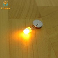 Diode LED de type immersion F3 F5 rouge 620nm-630nm, vert 520nm-530nm, bleu 450nm-470nm, jaune 590nm 595nm 3mm/5mm avec lentille transparente/diffuseur