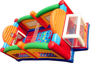 JUMPFUN – terrain <span class=keywords><strong>de</strong></span> volley-ball gonflable adultes et enfants, terrain <span class=keywords><strong>de</strong></span> football gonflable interactif avec jeux twister vente commerciale - Product Image 2