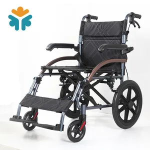 Sedie a rotelle manuali ultraleggere in alluminio di nuova progettazione per anziani
