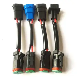 18AWG 12CM custom auto led light wiring harness with H11 H8 DT DTP connector for car Fog Convert LED Work Light Bar