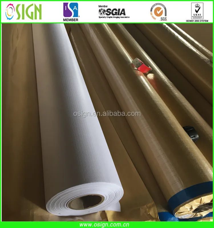 Banderole flexible en PVC laminé à chaud ou froid, 1-m, banderole avant en PVC/mat blanches, rouleaux pour impression