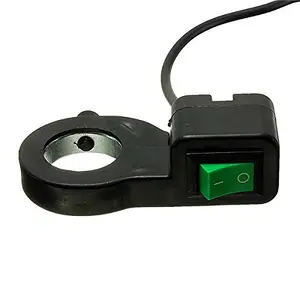 Green Button Handlebar Light Switch On/Off Motorcycle Bike