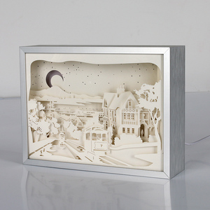 Trang Trí Nội Thất Giấy Cắt Hình Bóng Hộp Bóng Chiếu Sáng Giấy Cắt Ánh Sáng Hộp - Product Image 4