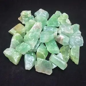 Wholesale natural Green Fluorite crystal gemstones bulk crystal gravel tumbled reiki healing stones