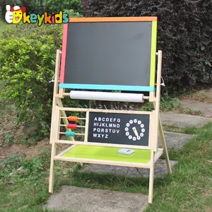 2020 Groothandel Kids Houten Blackboard En Ezel, Nieuwe Ontwerp Educatief Houten Tekentafel Speelgoed Voor Kinderen W12B103