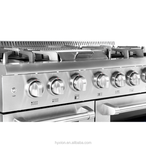 فرن غاز مزدوج HRG4808U مع مواقد بقوة 15000 وحدة حرارية بريطانية - Product Image 2