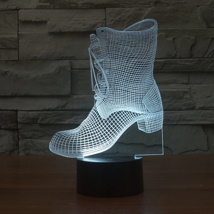 Оптическая светодиодная 3d иллюзионная лампа, рекламное украшение для офиса