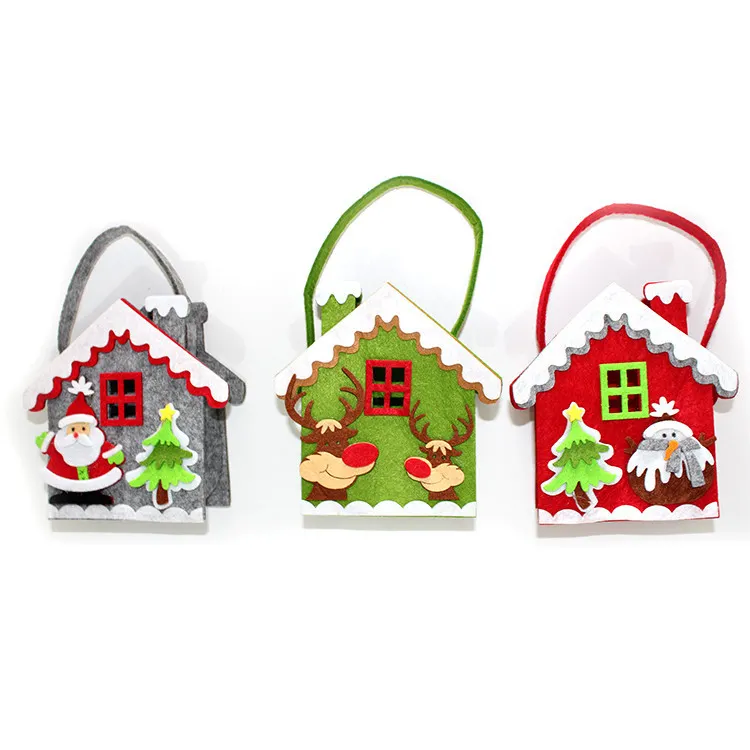 Nouvelle décoration De Noël fournitures main feutre sacs De cadeau De Noël sac De bonbons De Noël