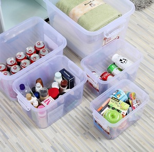 Contenitori Impilabili Multiuso Haogle per Libri e Giocattoli, Scatole di Plastica per Organizzazione con Coperchio, Capacità 200L - Product Image 2