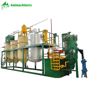 Turnkey project qualified refining machinery for edible soybean coconut palm rice bran cotton seed oil mill refinery plant