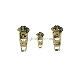 #3 #5 Custom Semi Auto Lock Zipper Slider Jewelry Slider Beads Puller as Required Zipper Nickel-free,zipper Puller Plating