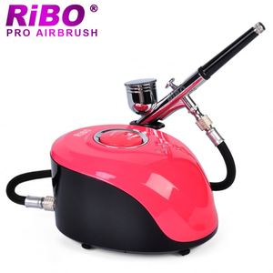Gıda hava fırçası kompresörü kiti boya tabancası airbrush güzellik kek dekorasyon bronzlaşma geçici dövme setleri makinesi için tırnak sanat - Product Image 4