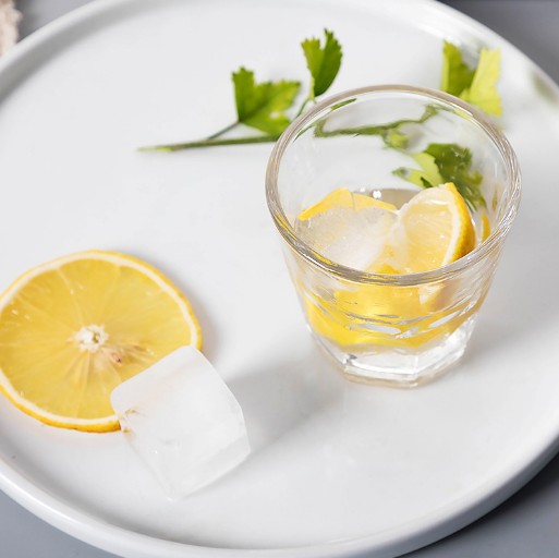 250mL Personalized logo round bottom whisky glass circle top whisky glass cup