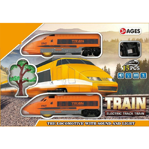 3 più le età treno elettrico set giocattolo locomotiva battery operated treno giocattoli set con il suono e la luce