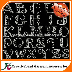 Rhinestone letra <span class=keywords><strong>A</strong></span> - <span class=keywords><strong>Z</strong></span> cake toppers de la boda accesorios / decoración de la navidad - Product Image 1
