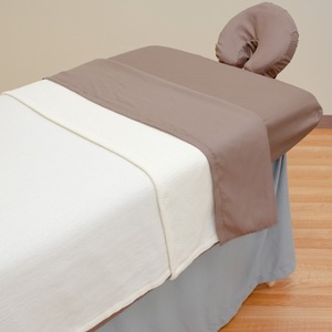 A granel 1800TC de microfibra de poliéster 100% masaje equipado de las sábanas de la cama para salón de belleza - Product Image 1