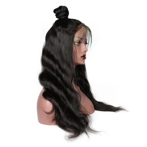 Bonny pelucas de encaje y tejido sin costuras de la onda del cuerpo pelo virginal brasileño pelucas de encaje completo - Product Image 3