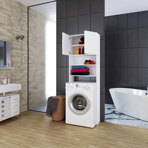 Armoire <span class=keywords><strong>de</strong></span> salle <span class=keywords><strong>de</strong></span> bain en bois mélamine blanc, <span class=keywords><strong>meuble</strong></span> <span class=keywords><strong>de</strong></span> <span class=keywords><strong>machine</strong></span> à <span class=keywords><strong>laver</strong></span> pour salle <span class=keywords><strong>de</strong></span> bain, vente haute SSHWMC-001 - Product Image 2