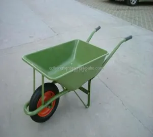 Hot Sale Wheelbarrow Pneumatic wheel 58L Metal tray Dubai market PR model solid wheel wheel wheelbarrow wb2203