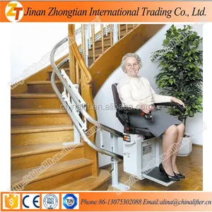 Professional design home used inclined stair lift curved wheelchair elevators