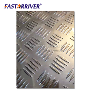 car used 1050 1060 5 bar / 1 bar aluminum tread plate with per Kg price