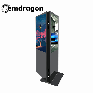 55 "Ultra Slim คู่ด้านยืน <span class=keywords><strong>LCD</strong></span> Digital Signage Kiosk <span class=keywords><strong>AD</strong></span> เครื่องเล่น Android ระบบ Touch <span class=keywords><strong>Screen</strong></span> - Product Image 1