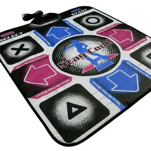 Tapis de danse Double, Double, avec lumière LED, pour TV, PC, USB