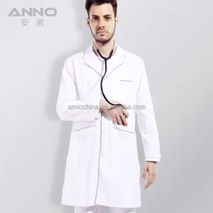 Camice da laboratorio bianco delle uniformi del medico della clinica chirurgica medica classica del laboratorio di ANNO per ospedale
