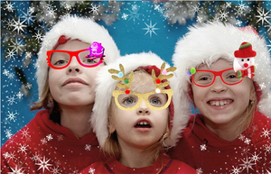 Occhiali <span class=keywords><strong>LED</strong></span> Lampeggianti Natalizi, Occhiali Luminosi, Giocattoli Luminosi, Regalo per Bambini, Forniture per Feste di Natale e Compleanno - Product Image 6