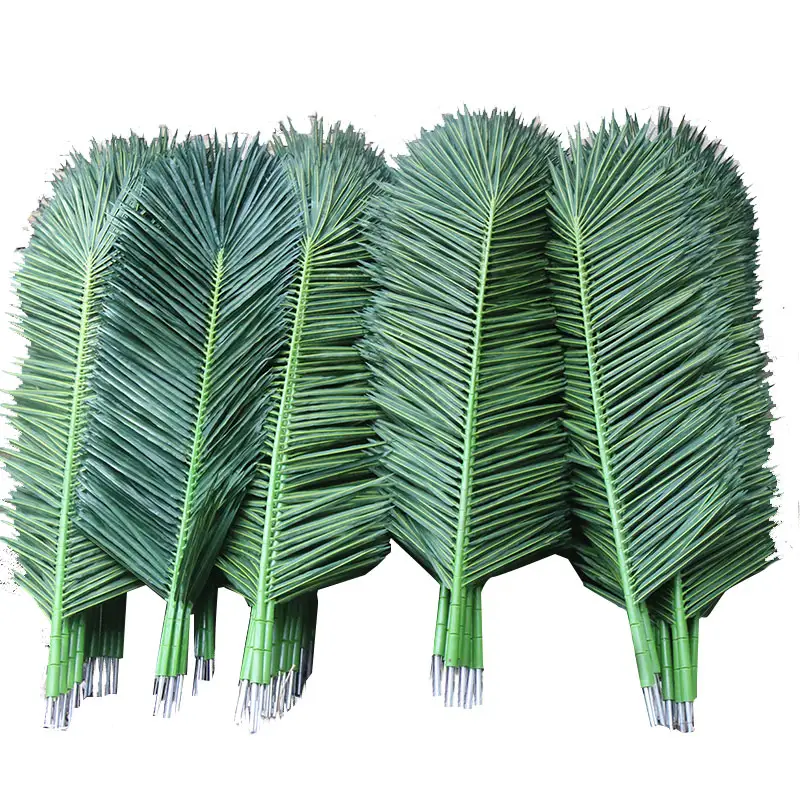Новые листья искусственной пальмы для использования в помещении и на открытом воздухе