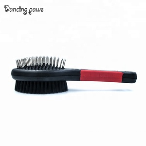 pour chien en acier inoxydable en plastique épilateur brosse de toilettage pour animaux de compagnie pour animalerie taille L - Product Image 3