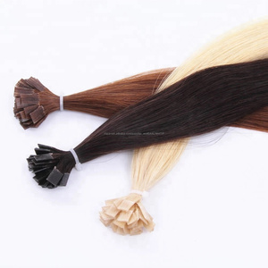 Remy punta plana del pelo en extensiones del pelo humano paquetes Europea estilo Salon punta <span class=keywords><strong>cabello</strong></span> Real - Product Image 2