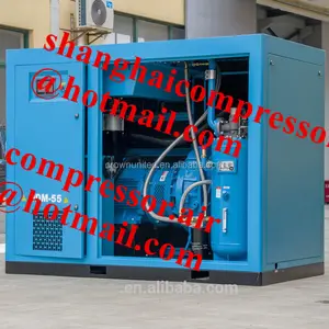 75hp Air screw compressor made in Shanghai for sandblasting sand/Energy Saving Portable 75Hp Air Compressor