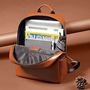 Custom <strong>Backpack</strong> Bag Vintage <strong>Real</strong> <strong>Leather</strong> <strong>Backpack</strong> Laptop School Men <strong>Backpack</strong> - Product Image 4